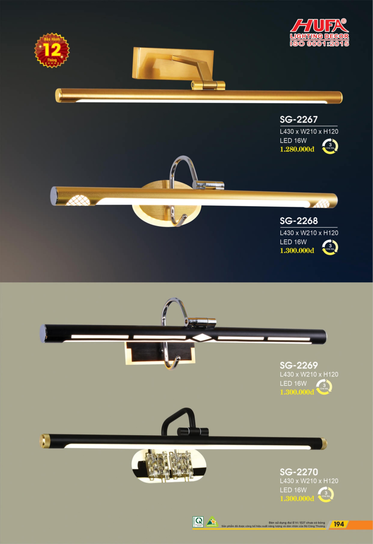 Bảng giá đèn LED HUFA 2026